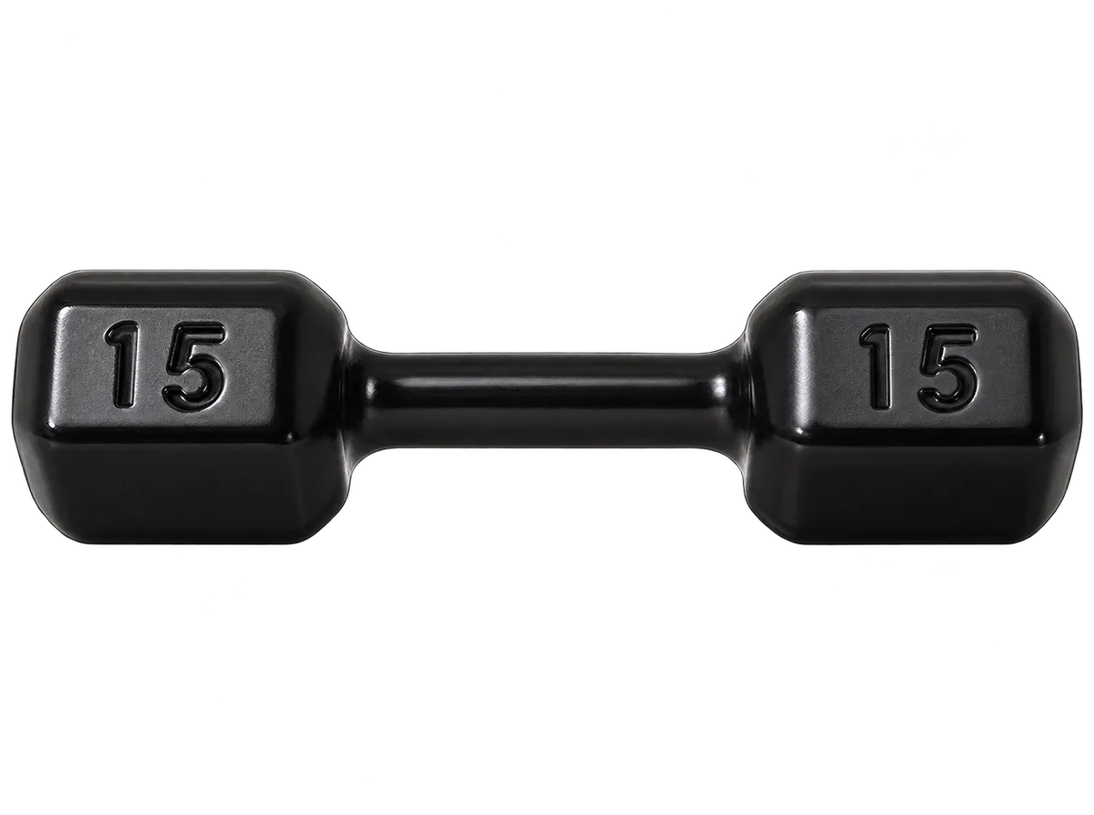 Dumbbell Sextavado Emborrachado