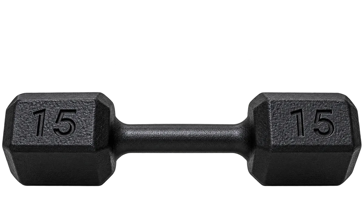 Dumbbell Sextavado Pintado