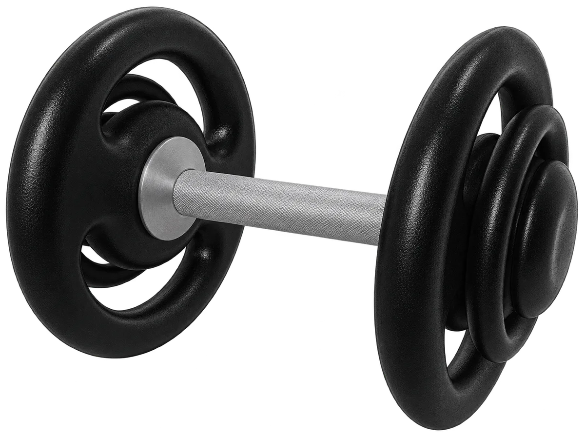 Dumbbell Pintado c/ Pegada Recartilhada