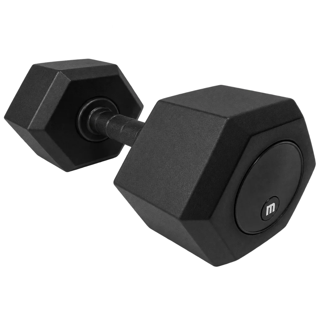 Dumbbell Monobloco Sextavado Injetado Pegada Injetada