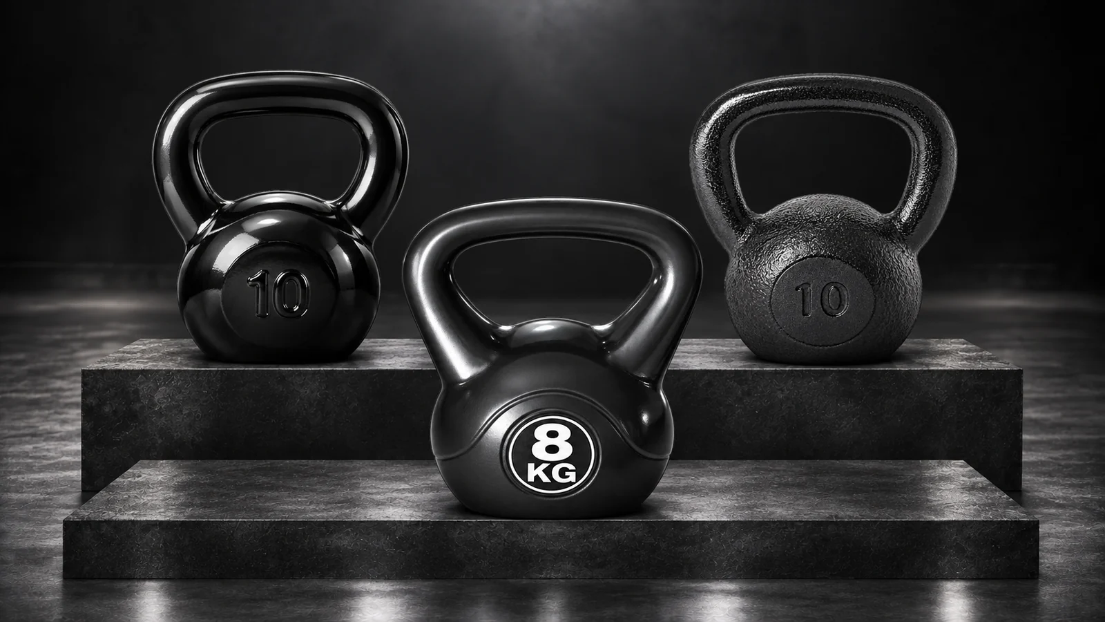 Seleção de kettlebells Real Force Fitness